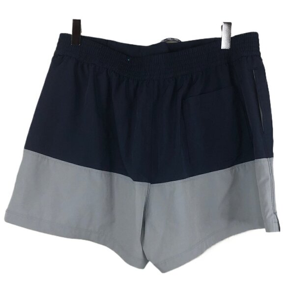 Ocean + Coast Navy Blue & Gray Color Block Swim Shorts Men's Size XL - Picture 3 of 3